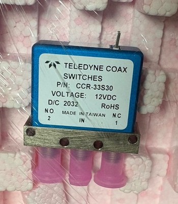 CCR-33S30 Teledyne RF Coax Switch CCR-33S30-N 12VDC