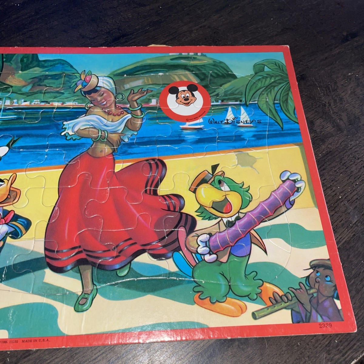 50's or 60's DISNEY MICKEY MOUSE CLUB PUZZLE BY JAYMAR with Donald