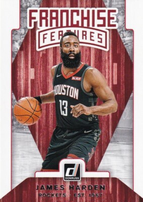 2019-20 DONRUSS FRANCHISE FEATURES INSERTS JAMES HARDEN HOUSTON ROCKETS  C5926-1