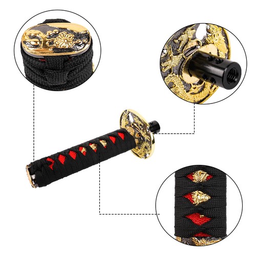 JDM Samurai Sword Automatic Gear Shift Knob Shifter Katana Metal Universal  - Picture 5 of 10