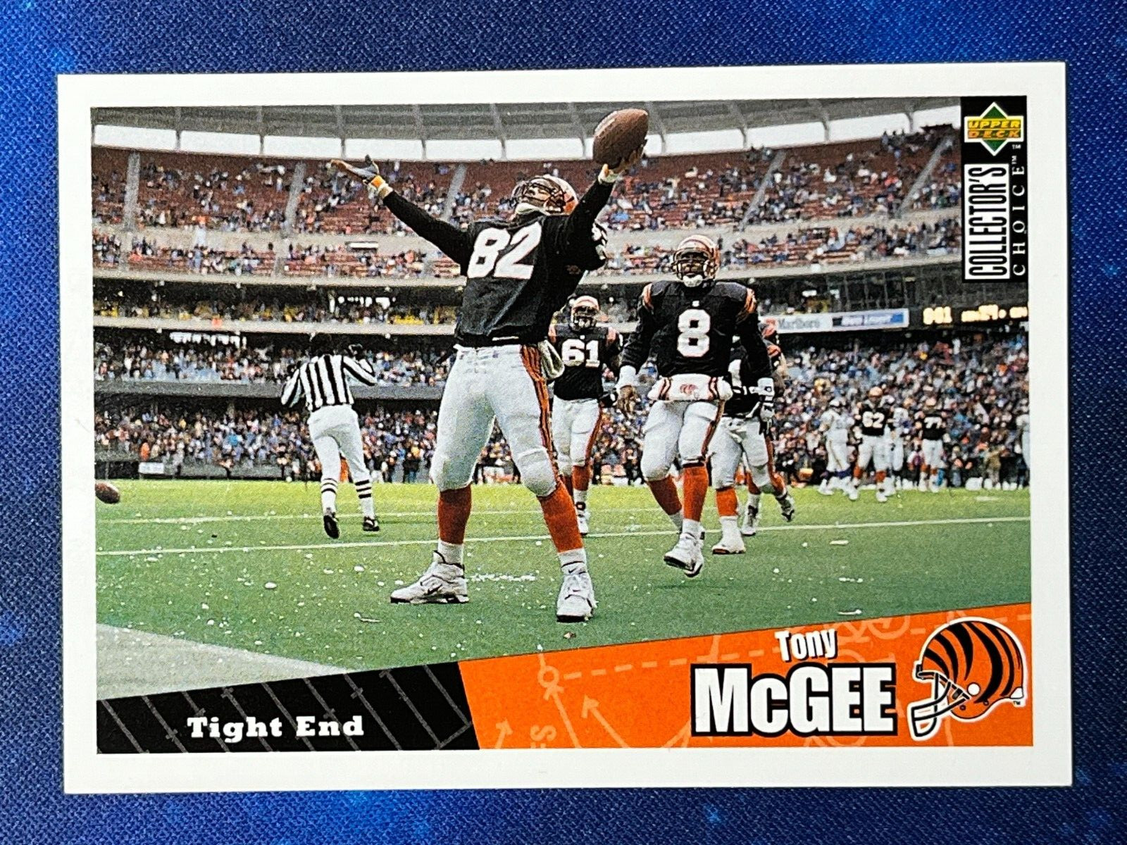 1996 Collector's Choice Football #263 Tony McGee Cincinnati Bengals