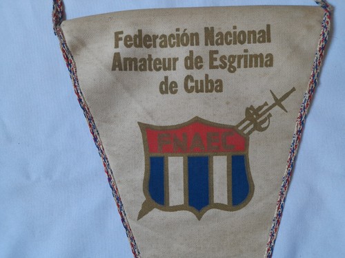 Stoffwimpel, National Amateur Fechtverband Kubas. Federacion esgrima - Bild 3 von 5
