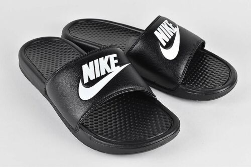 ligado Invitación Empleado NEW Nike Benassi JDI Men's Size 343880-090 Black/White Slides Sandals NWT!  | eBay