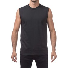 Una Camiseta Sin Mangas Azul Con Una Raya Roja En El Frente. | Vector