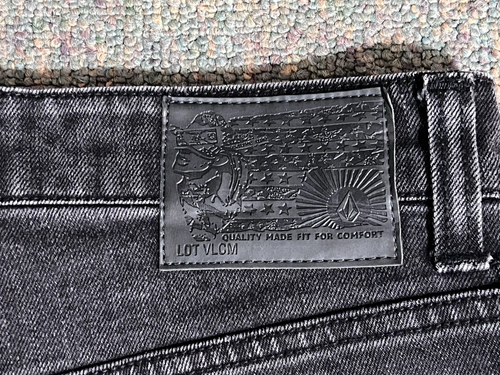 Volcom Solver Jeans Men's Size 30x29 Gray Modern Straight Cotton Blend Pants - Picture 15 of 17