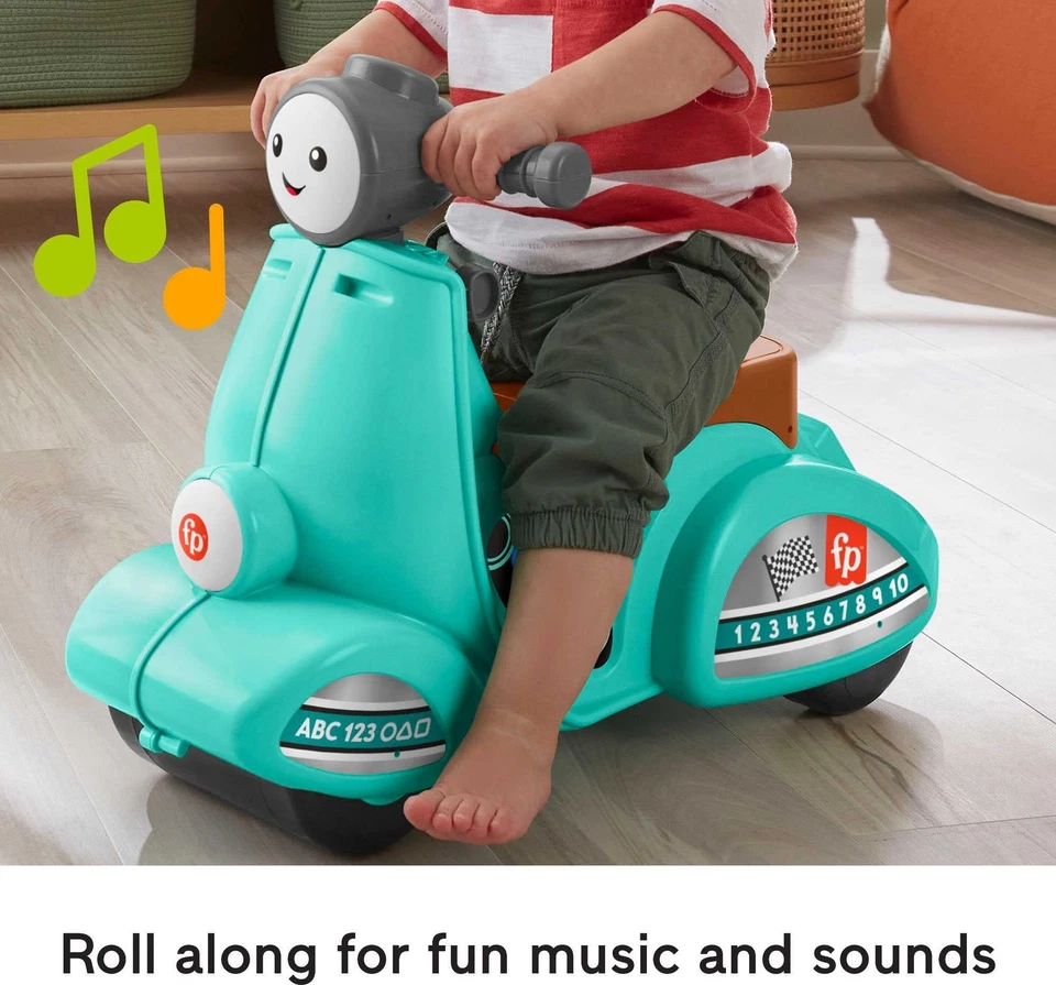 Juguete scooter Fisher-Price para niños pequeños con luces y música para edades de 1+ años Foto 4 de 4