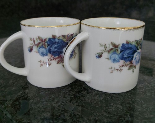 royal albert moonlight rose 2 Coffee Mugs NEW ! RARE - Picture 12 of 15