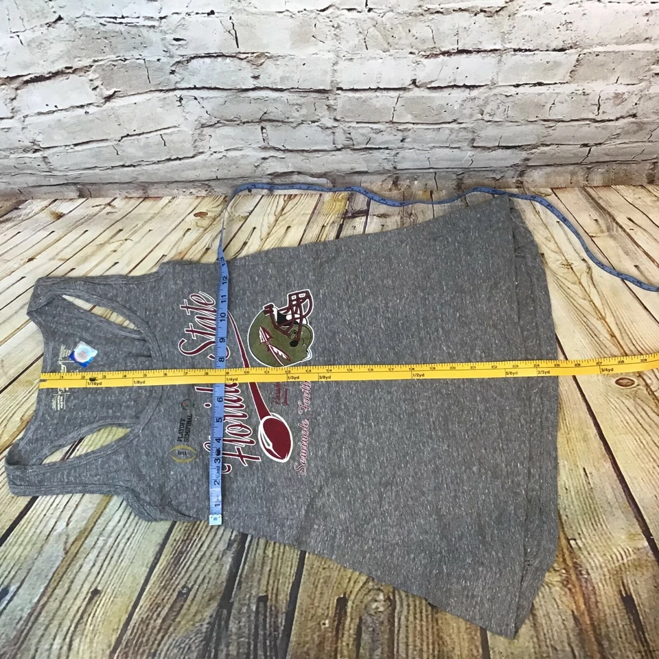 Camiseta sin mangas Florida State gris para mujer Rose Bowl 2015 Palyoff Team Fan espalda deportiva S Foto 4 de 4