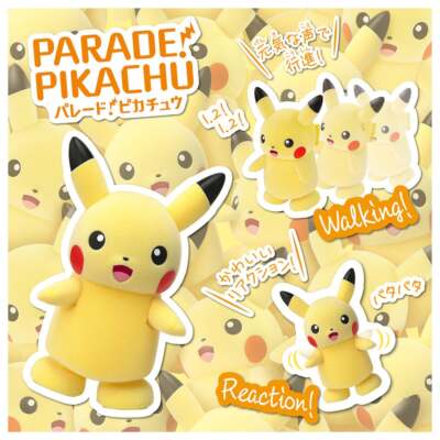 Pokemon Parade Pikachu Walking Talking Interactive Model Takara