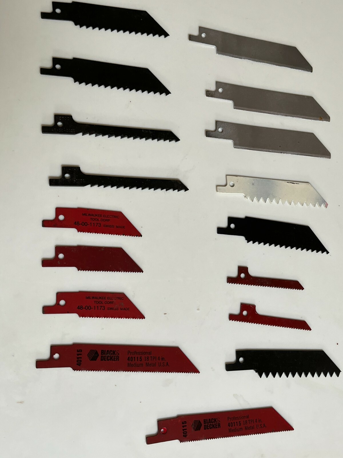 RECIPROCATING SAW BLADES, 17 PIECE LOT, NEW, FITS MILWAUKEE,