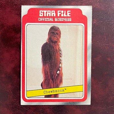 1980 Topps Star Wars EMPIRE STRIKES BACK Set CHEWBACCA STAR FILE #5 ...