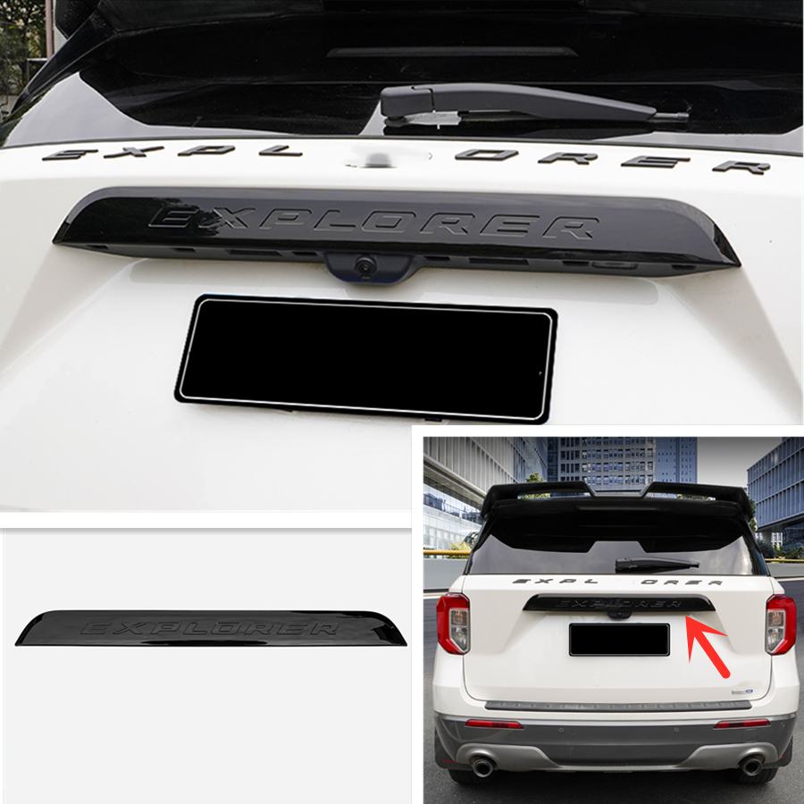 For Ford Explorer 2021-2023 Bright Black Rear Door Trunk Lid