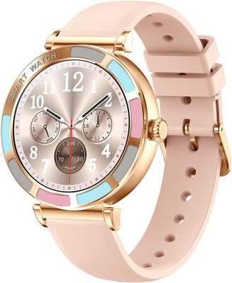 Smartwatch 1.27 Zoll Full-Touch Anruffunktion Herzfrequenz Schlaftracking Rosa