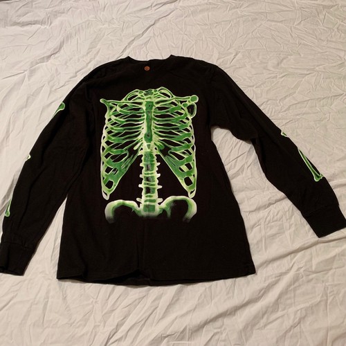 child Skeleton long sleeve shirt black green halloween 14 / 16 - 第 1/3 張圖片