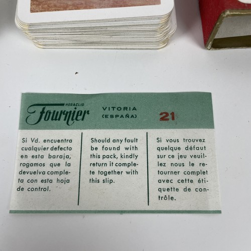 Fournier Vintage Playing Cards HERACLIO Plastic Coated VGC Made In Spain - Foto 3 di 9