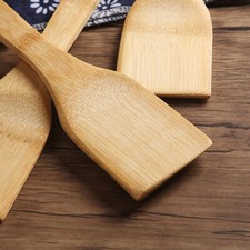 2/4/6 piezas utensilios de madera espátula cuchara pala cocina herramientas bambú EE. UU.