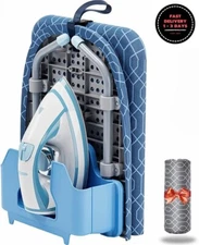 Tabla de planchar pequeña con soporte para plancha, tabla de planchar pequeña.