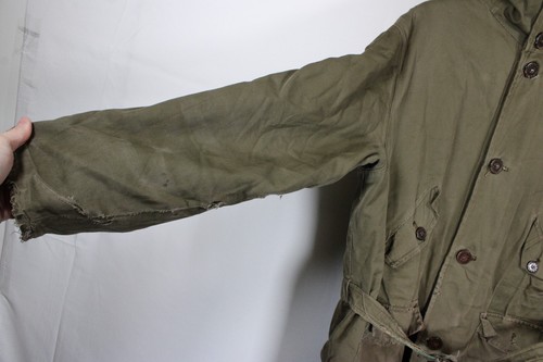 Esercito M1945 M45 M47 mod cappotto militare overfield parka chosin anni 50 vintage grande - Foto 5 di 20