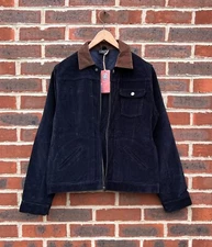 APC Mens Contrast collar Corduroy Jacket MEDIUM Blue A.P.C 2