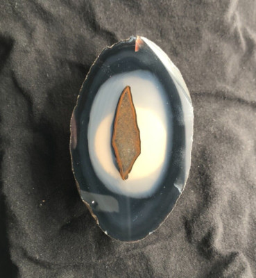 NIGHT LIGHT #4 - Brazilian Agate Stone Slice - Childs Bedroom, Hallway, Kitchen
