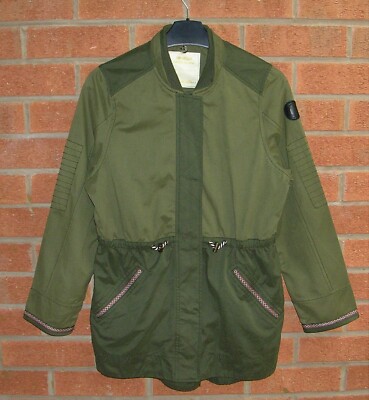 MATALAN Mädchen khaki leichter Parka Jacke Mantel Alter 12