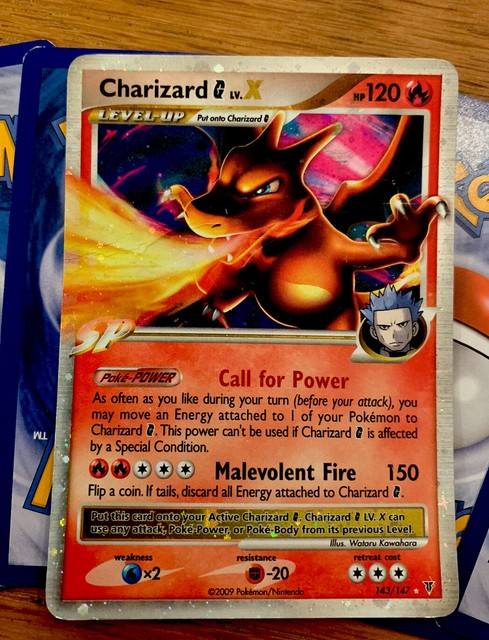 Charizard G Lv. X 143/147- Holo Ultra Rare Pokemon Card Supreme Victors