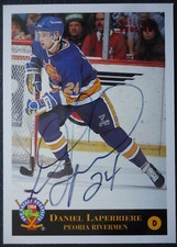 184 Daniel Laperriere Peoria Rivermen 1993/94 Ice Hockey original signiert