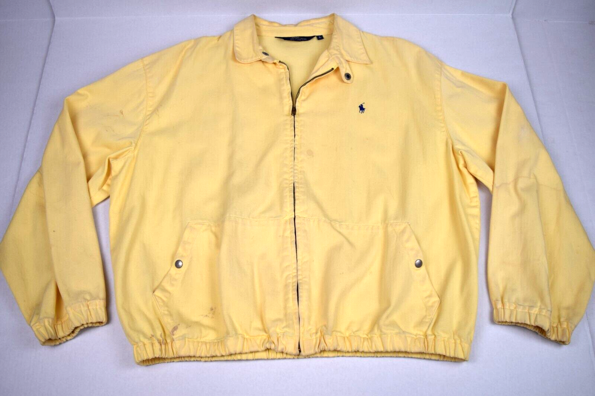 Vintage Polo Ralph Lauren Jacket Size L 70s Yellow Vintage Polo Ralph Lauren Jacket Size L 70s Yellow