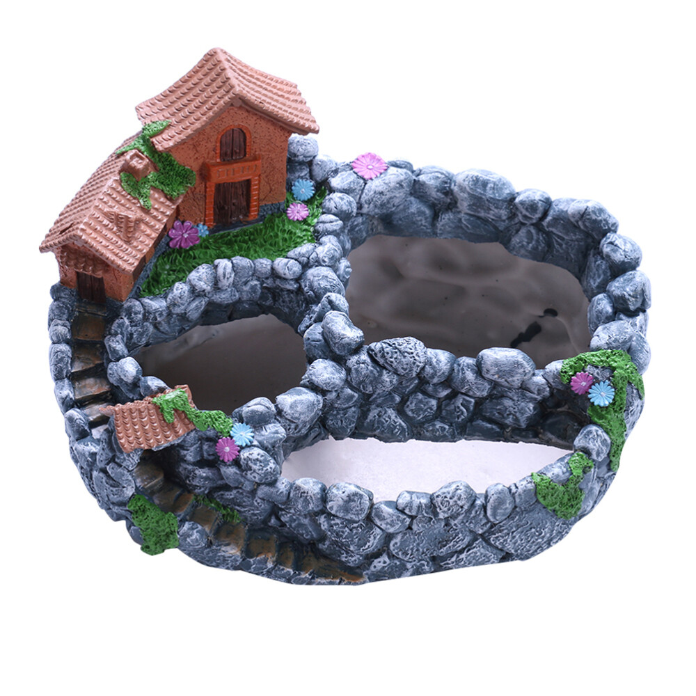 Creative Decorative Beautiful Durable Resin Fairy Garden House Planter Flowers