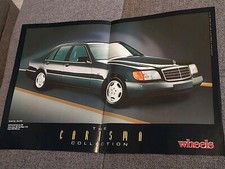 Mercedes Benz S Class - 2 × A4 Page Vintage Australian Magazine Car Poster