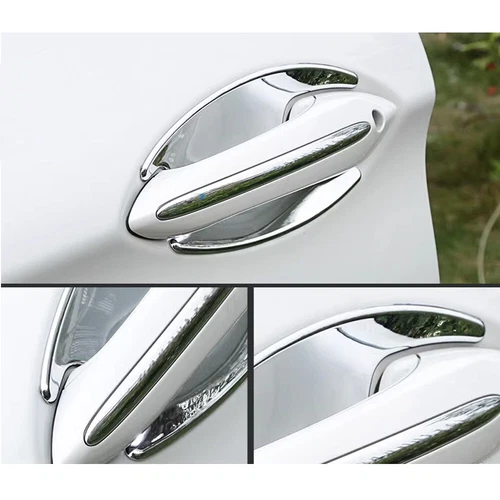 4Pcs Car External Outer Door Handle Bowl Cover Trim For BMW 5 7 F10 F07 F01 F02 - Picture 11 of 14