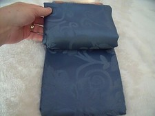 NEW Solid TEAL BLUE Fall Leaves TABLECLOTH 60" X 84" Oblong Scroll