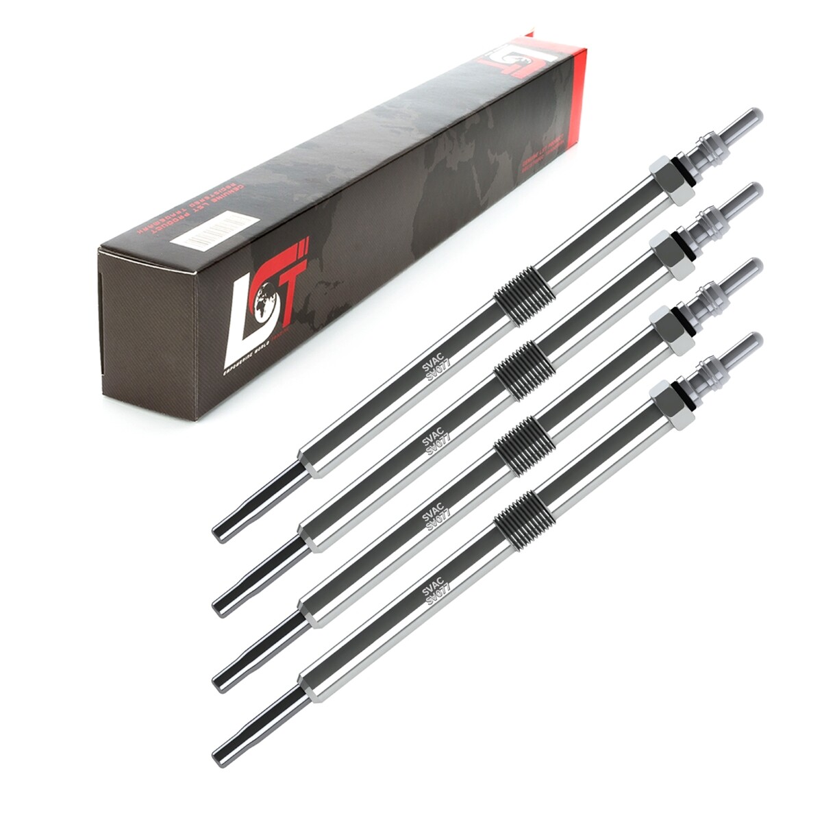 4x GLOW PLUG ROD GLOW PLUG for OPEL MOVANO VIVARO 11 VOLT 0100226351