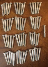 61 Midwest Fastener 7/16" x 3" Long Zinc Hex Bolts. Coarse Thread. Grade 2.
