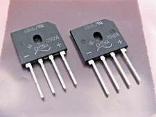 ( 2 PCS )  GBU6J 600 VDC 6 Amp Bridge Rectifier   --   NOS