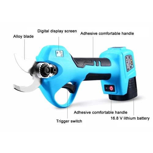 Cordless Pruner Brushless Motor Electric Pruning Shear 28mm Efficient Fruit - Picture 2 of 27