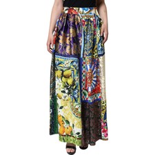 Dolce & Gabbana Falda Multicolor Patchwork Si...
