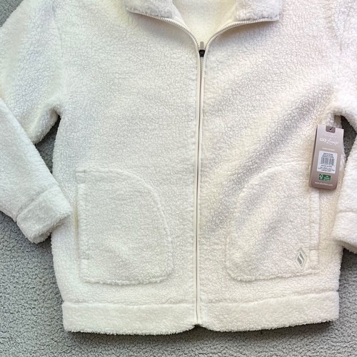 Skechers Women's Go Lounge Sherpa Zippered Jacket Sz Large Off White NWT - Picture 3 of 11