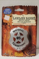 Legends Of The Wild West US Marshal Tombstone A.T. Lawmen Badge Replica Die Cast