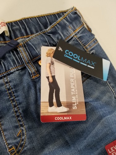 Levi's Slim Taper Pull-On Stretch Pants Boys Kids Youth sz Large NEW MSRP $48 - Picture 6 of 9