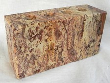 Waterstone Genuine Marble Toothbrush Holder, Dark Travertine, 4 Holes 6"x3"x2"
