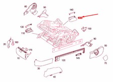 MB S W221 Vordersitz links innen hinten Bezug A22191911208K67 NEU ORIGINAL MB S W221 Vordersitz links innen hinten Bezug A22191911208K67 NEU ORIGINAL