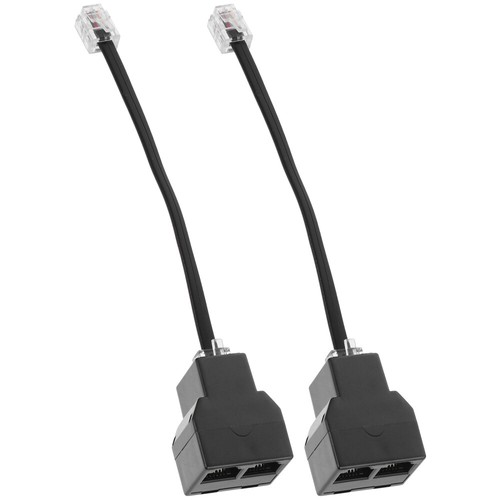 2 szt. Podróżny kabel telefoniczny Splitter Konwerter do linii telefonicznych - Zdjęcie 12 z 12