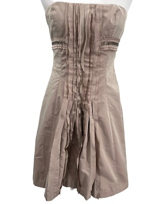 bcbg champagne strapless dress BCBG | Dresses | Beigenudechampagne Bcbg Gown