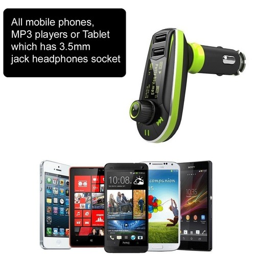 Car FM Radio Wireless Transmitter MP3 Player USB SD Slot + Remote for iphone UK - Picture 6 of 12