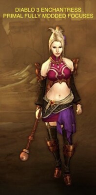 DIABLO 3 - PS4/5 - PRIMAL FULLY MODDED FOLLOWER ENCHANTRESS FOCUS - HARDCORE