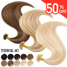 Thick Russian Pre Bonded Real Remy Human Hair Extensions Nail U Tip Keratin 200s