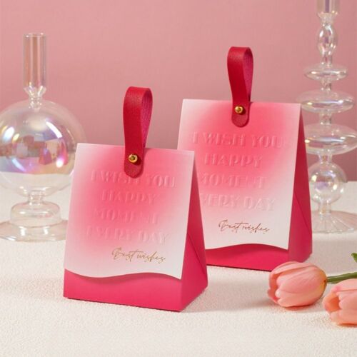 With Handle Candy Bag Mini Paper Box Gift Packing Handbag  Celebration - Picture 1 of 14