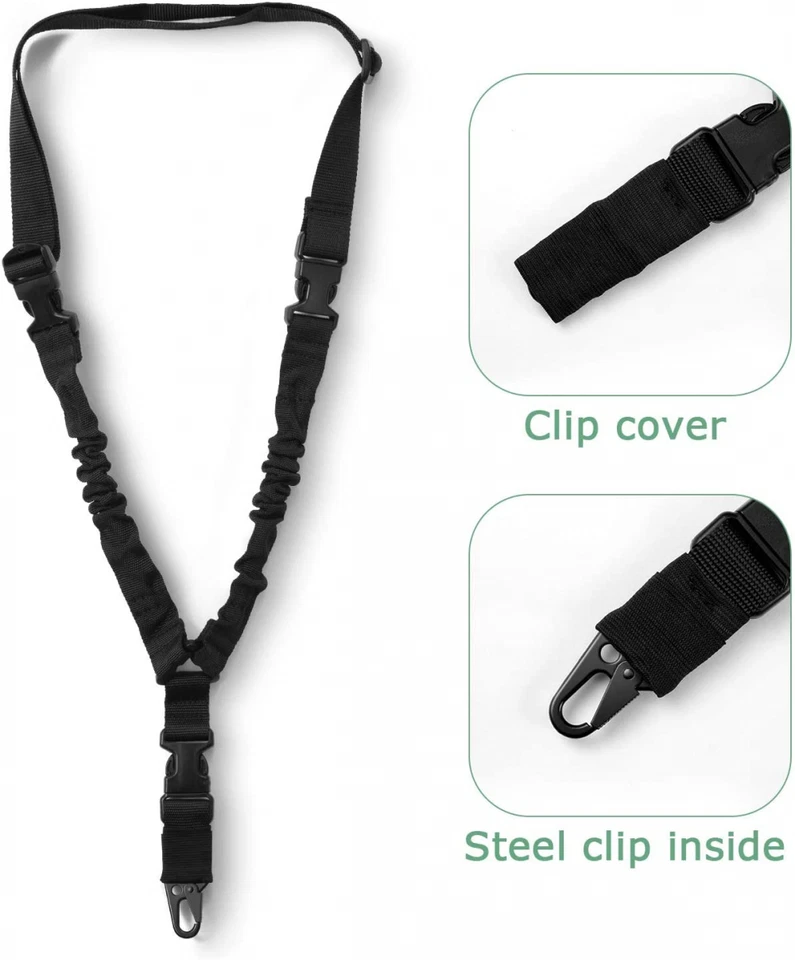 One Single Point Tactical Rifle Sling Gun Sling Adjustable Multi-Function Rope - Image 4 of 4