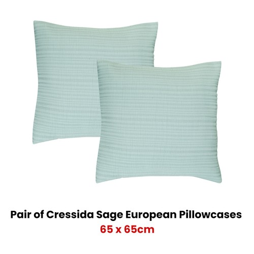 Cressida Sage Cotton Polyester Coverlet Set or Accessories by Bianca - Picture 8 of 9